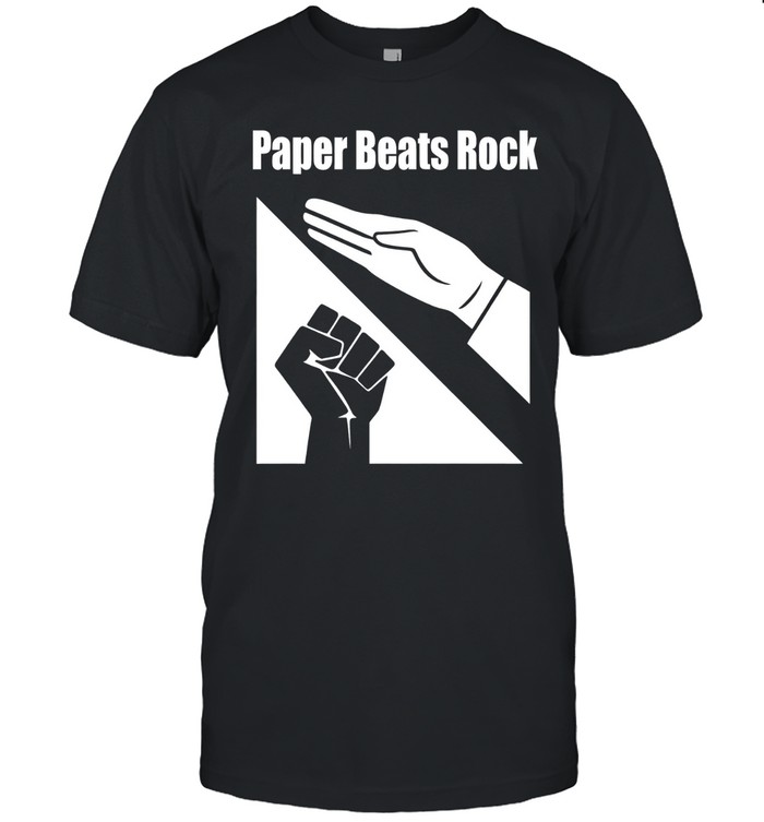 Paper Beats Rock T-Shirt – Clever Graphic Tee – Shop Online