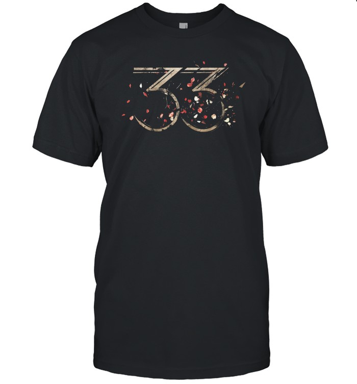 Expedition 33 Petals T-Shirt – Distressed Gold & Red Fantasy Tee | JulyClothing