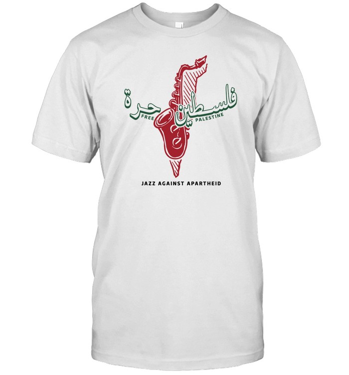 Free Palestine Jazz Against Apartheid Tee Shirt