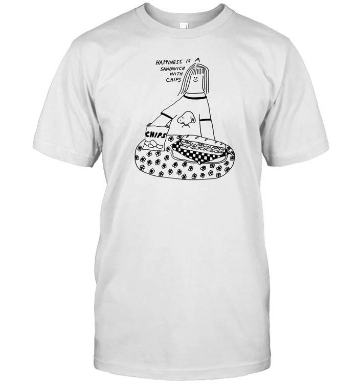 Happiness Is A Sandwich With Chips Shirt   Custom prints store   T-shirts  mugs  face masks  posters