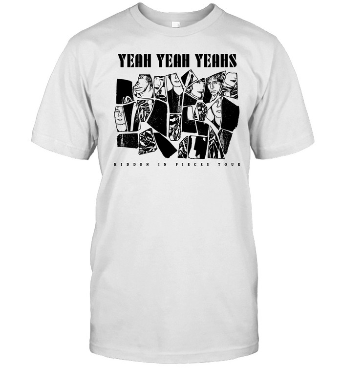 Yeah Yeah Yeahs Hidden In Pieces Tour Faces Tee