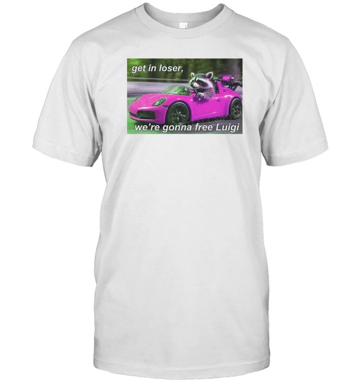 Get In Loser We're Gonna Free Luigi Shirt, Hoodie, Sweater, Long Sleeve And Tank Top