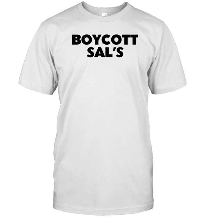 Righttimebomani Wearing Boycott Sal's Shirt