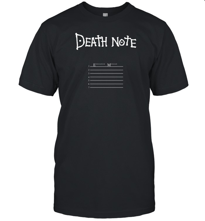 Imranepresents Povculture Death Note Tee Shirt   Custom prints store   T-shirts  mugs  face masks  posters