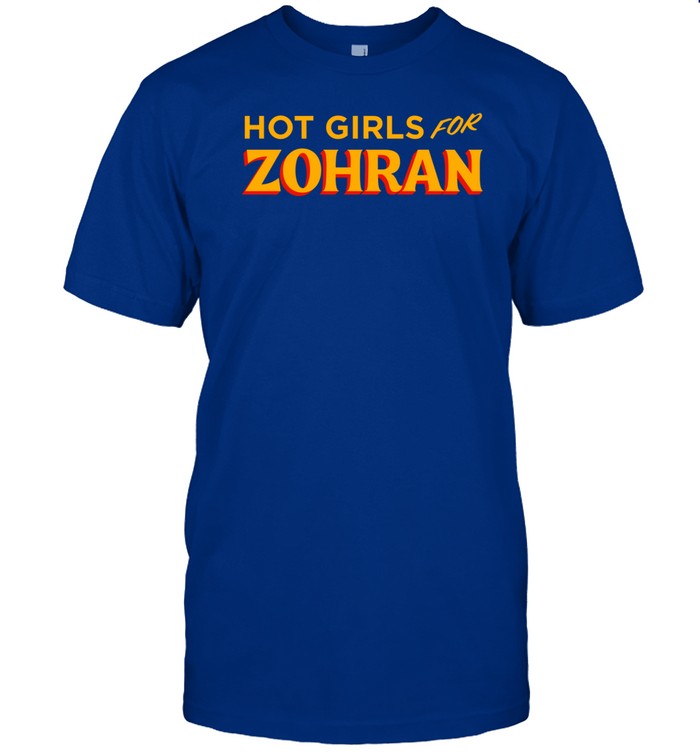Emily Ratajkowski Wearing Hot Girls For Zohran T Shirt   Custom prints store   T-shirts  mugs  face masks  posters