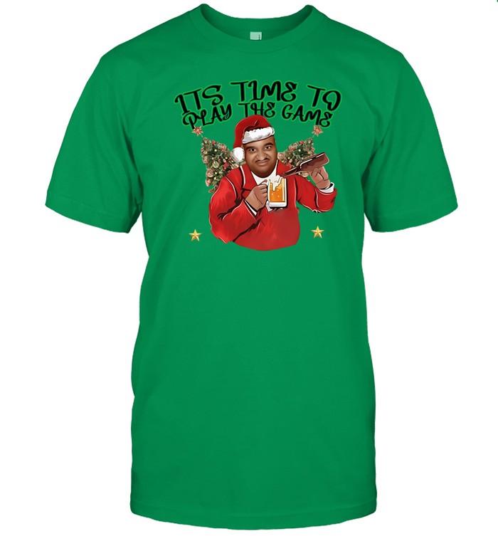 Time To Play The Game Green Christmas Shirt