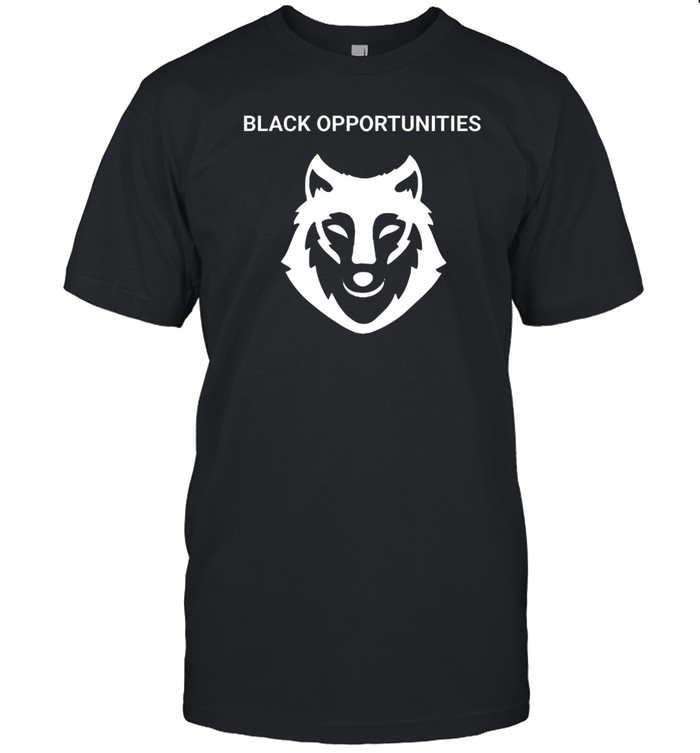 Hawk Newsome Wearing Black Opportunities Tee