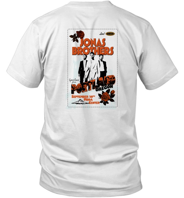 Jonas Brothers Greetings From Your Hometown Portland Or Tee Shirt