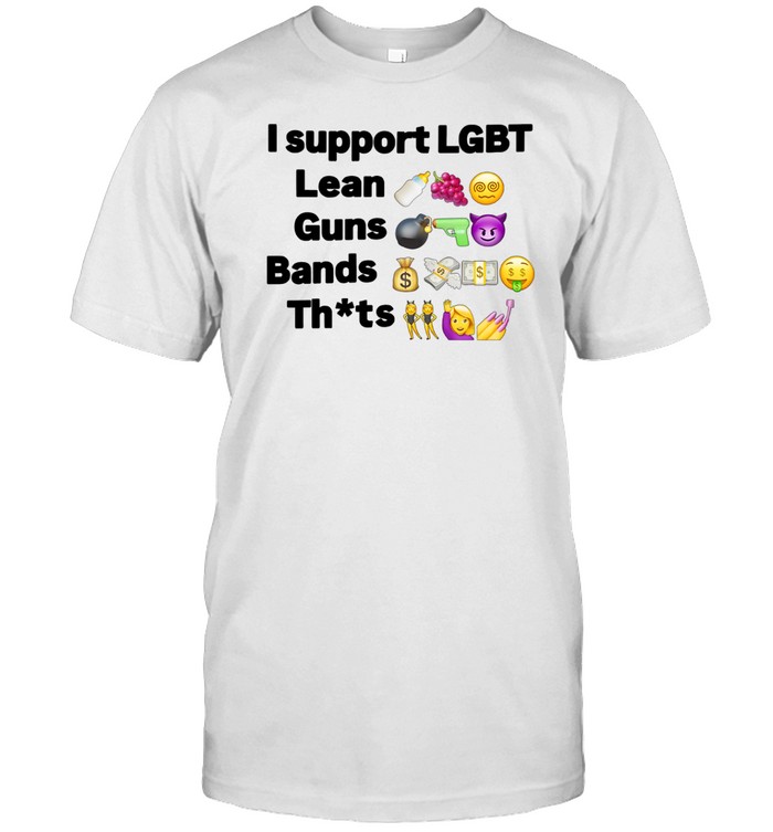 Die Finessing I Support Lgbt Lean Guns Bands Tee Shirt   Custom prints store   T-shirts  mugs  face masks  posters