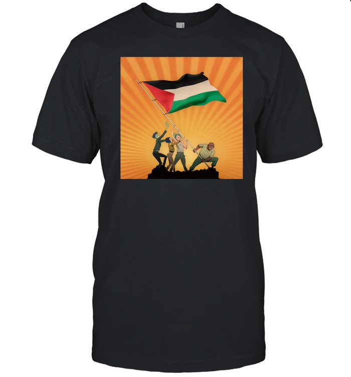Glowrillazart Palestinian Sunrise By Gorillaz Limited Edition Tee